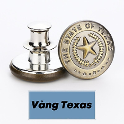 Set 2 khuy gài quần jean kim loại dễ dàng tháo rời tùy chỉnh đa năng