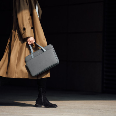 Túi Xách TOMTOC HER H21 Briefcase Premium Dành Cho Macbook 14 inch - Hàng Chính Hãng
