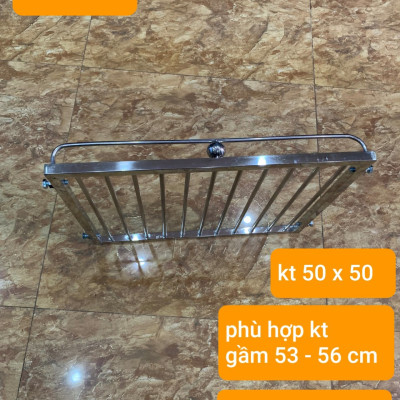 Gía gầm bếp , Kệ để đồ nhà bếp inox 304 . kt 50x50 cm (1sp)