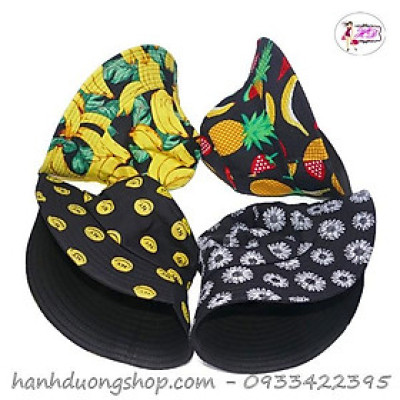 Nón tai bèo họa tiết chuối - NTRC02-1 - Chuối