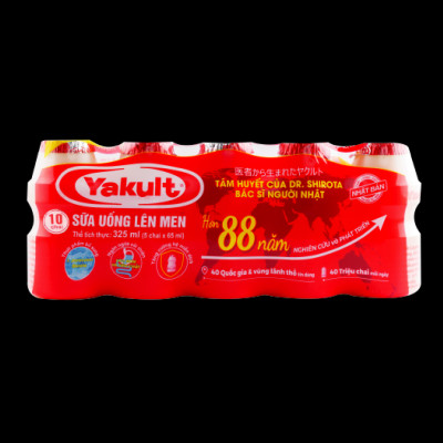 Lốc 10 Chai Sữa Uống Lên Men Yakult (10x65ml)