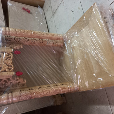 Bàn thờ ông thần tài ,ông địa bằng gỗ xoan đào kt 48×57cm