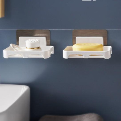 Khay Nhựa Để Xà Bông Dán Tường Với Miếng 3M Dính Siêu Chắc, Phong Cách Hiện Đại, Không Khoan Đục, Tiện Dụng Trong Gia Đình. Taky Home 4040