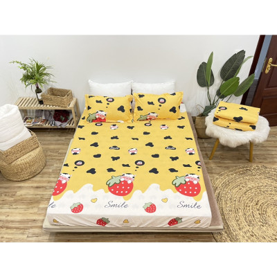 Set Ga Gối 3 món gồm: 1 Ga 2 Vỏ gối Đầu Thương Hiệu DULCETT ( đủ size 1m6 1m8 2m2)