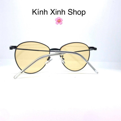 Kính râm màu Mắt tròn ulzzang sành điệu siêu chất cho Nam và nữ 