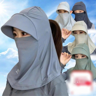 Mũ chống nắng chùm kín lụa băng thoáng khí mềm mát, chống tia UV , làm mát nhanh, chống nắng, thấm hút mồ hôi phù hợp cho cả nam và nữ