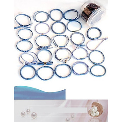 Sét 24 dây buộc tóc Hàn Quốc HD4