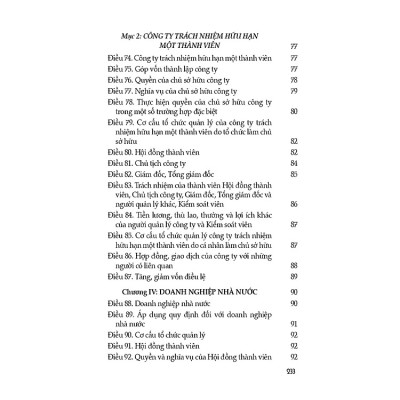 Luật Doanh Nghiệp (Hiện Hành)