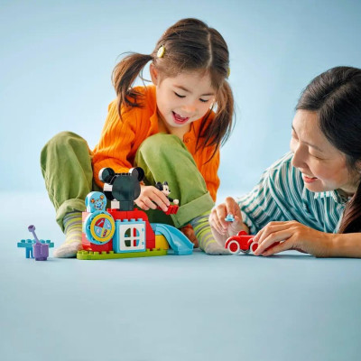 Đồ Chơi Lắp Ráp Nhà Câu Lạc Bộ Mickey Mouse và Xe Hơi - Mickey Mouse Clubhouse And Car - Lego Duplo 10454 (27 Mảnh Ghép)