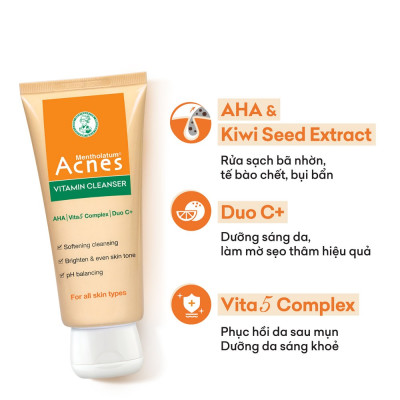Kem Rửa Mặt Acnes Vitamin 100g