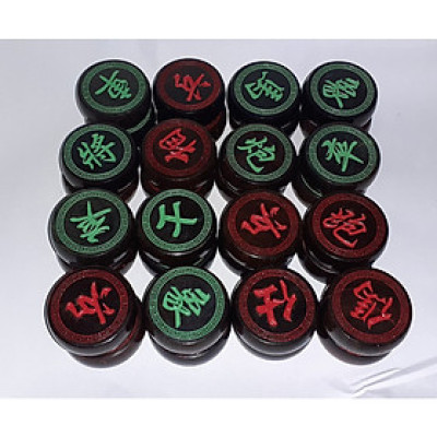 Bộ cờ tướng gỗ trắc 3,8 khắc lazser