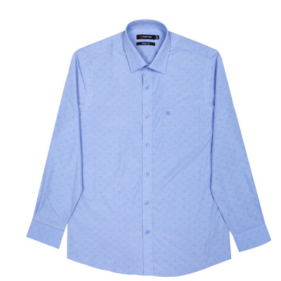 Áo sơ mi nam tay dài form suông Khatoco A1MD498T1-CNIN358-2505-D