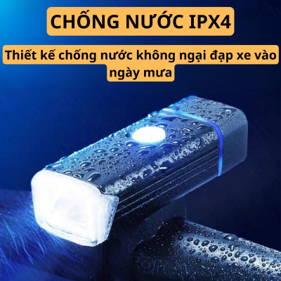 Đèn LED Siêu Sáng Đi Xe Đạp OFFICE CHILL Đèn Xe Đạp Thể Thao Nhiều Chế Độ Sáng Chống Nước Đi Mưa Thoải Mái Đầu Sạc USB 