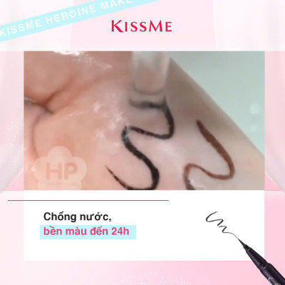 Bút Kẻ Mắt Nước Siêu Chống Trôi Nét Siêu Sắc Mãnh Màu Nâu Kissme Heroine Make Smooth Liquid Eyeliner Super Keep 0.1 G