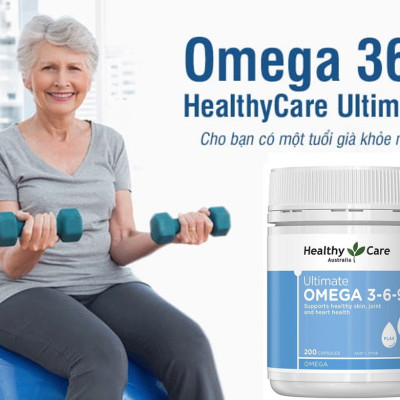 Omega 3-6-9 Úc Healthy Care Ultimate 1000mg Tạo sức khỏe cho tim, não, khớp, mắt và cải thiện da khô - OZ Slim Store