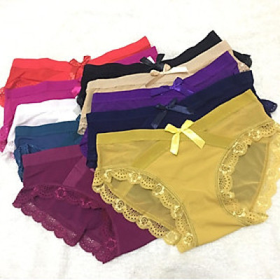 Combo 5 Quần lót ren lưới cạp chéo ( màu ngẫu nhiên)