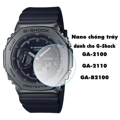 Cường lực dẻo Nano bảo vệ kính đồng hồ Gờ Shock GA-100, GA-110, GA-120, GA-2100, GA-2110, GA-B2100, DW-6900 - Hàng Chính Hãng