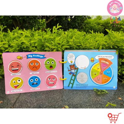 Học liệu bóc dán Busy Book cho bé Lalala Baby nhiều chủ đề đa dạng, song ngữ Anh Việt