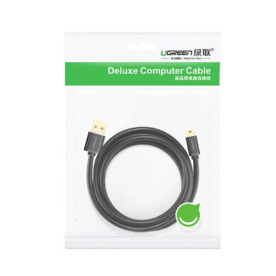 Ugreen UG10353US132TK 0.25M màu Đen Cáp sạc truyền dữ liệu USB 2.0 sang MINI USB đầu mạ vàng - HÀNG CHÍNH HÃNG