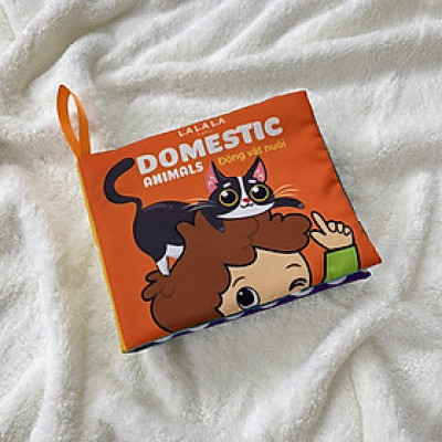 Sách Vải Song Ngữ Lalala baby Đa Giác Quan Cho Bé Sơ Sinh Size Mini 12x12cm - (0-12 tháng)