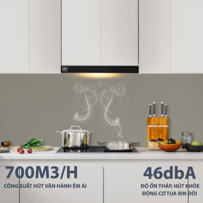 Máy Hút Mùi LORCA TA 3005H 70cm Hàng Nhập Khẩu Chính Hãng Cao Cấp, Giảm Tiếng Ồn, Công Suất Lớn, Bền Bỉ, Hoạt Động Êm Ái