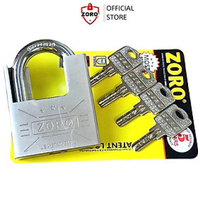 Ổ khóa chống cắt ZORO size đại 7 phân chìa muỗng càng chống cắt - khóa cửa chống trộm cắt khóa bấm công nghệ mỹ bền bỉ