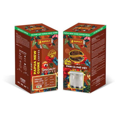 Cà Phê Arabica PAPUA NEW GUNIE - Hương Vị Trái Cây - Rang Nguyên Hạt Dùng Pha Máy/Phin Cao Cấp 250g/túi