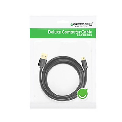 Ugreen UG30472US132TK 2M màu Đen Cáp sạc truyền dữ liệu USB 2.0 sang MINI USB đầu mạ vàng - HÀNG CHÍNH HÃNG