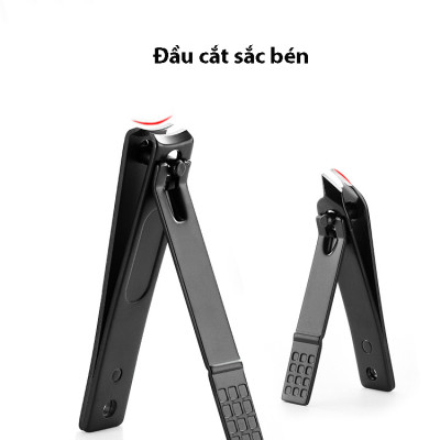 Bộ Cắt, Bấm , Hỗ Trợ Chăm Sóc Móng Tay KitAcoom, hàng chính hãng nhập khẩu cao cấp, màu đen có bao da đựng thiết kế sang trọng