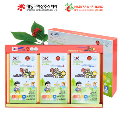 Thạch hồng sâm trẻ em 6-13 tuổi Jelly dạng thạch hộp 30 gói