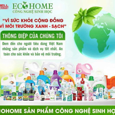 (Tặng nước rửa tay) Combo Cặp Dầu Gội Xả Chanh Sả Bồ Kết ECOHOME Kim Ngân Công Nghệ Sinh Học 500ml