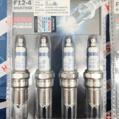 Bộ Bugi Chân Côn Ngắn Bosch (Platinum-04 Chấu-Vỉ 4 Con) Ford Explorer Mondeo Focus Escape 3.0/2.3 (-2006) Mazda 6 (-2008) - HGR7DQI