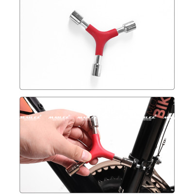 Cờ lê lục giác ngoài 8/9/10mm CLG-8910, cờ lê lục giác ba chạc đầu chữ Y dụng cụ sửa xe đạp kết hợp - Mai Lee