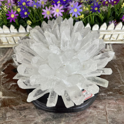 Trụ đá phong thủy tinh thể trắng - Nặng 6,4 kg