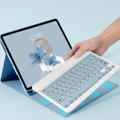 Bao da case ốp silicone kèm bàn phím bluetooth cho ipad 10.2, 10.5, 10.9, Pro 11 inch - HÀNG CHÍNH HÃNG