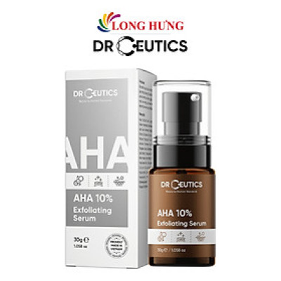 Tẩy tế bào chết DrCeutics AHA 10% Exfoliating Serum (30g) - Hàng chính hãng