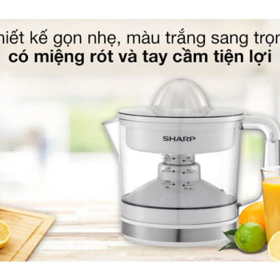 Máy Vắt Cam Sharp EJ-J407-WH - Hàng chính hãng