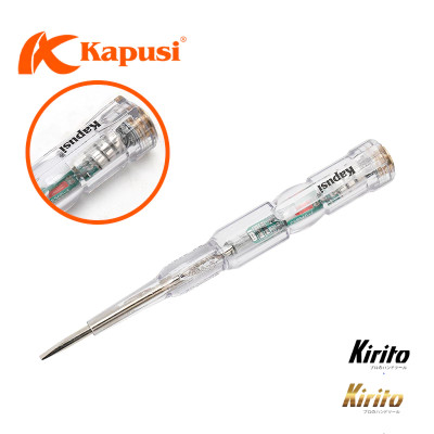 Bút thử điện cao cấp KAPUSI Japan kháng nước, nhựa trong suốt cách điện, chịu nhiệt