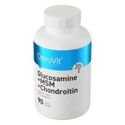 Viên Uống Ostrovit Glucosamine + MSM + Chondroitin, Hỗ Trợ Xương Khớp, Bổ Sung Sức Khỏe