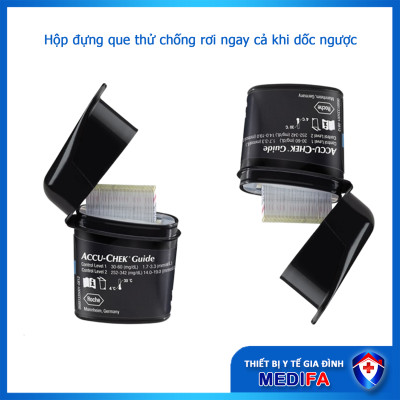 [TRỌN BỘ] Máy Đo Đường Huyết Accu-Chek Guide Kèm 25 Que Thử Và Trụ 6 Kim Lấy Máu ,Tem Phụ Tiếng Việt