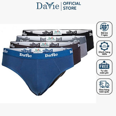 Quần Lót Nam Davie Tam Giác Mã Dv2302 Bản Lưng 2.7cm, Form Chuẩn