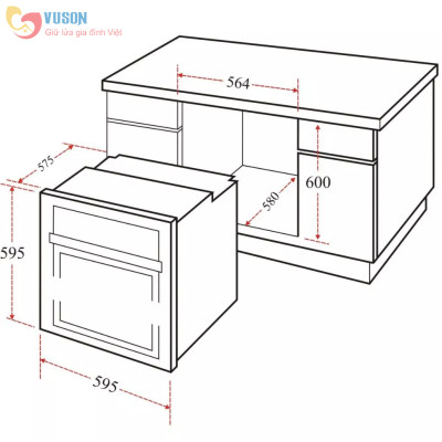 Lò nướng Eurosun EOV65ME - Hàng chính hãng