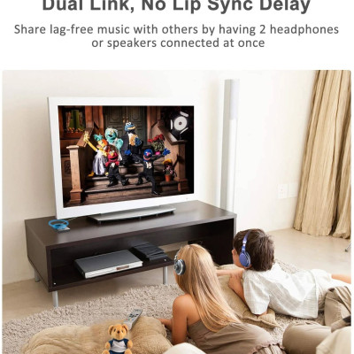 ROGTZ - Thiết bị thu phát âm thanh Bluetooth đa năng NFC M6 Bluetooth 5.0, Chế độ chuyển đổi linh hoạt, Phạm vi 10m.  Màn hình LCD, Điều khiển từ xa, Tích hợp Micro, Pin Lithium-Ion  3.7V/500mAh, Hỗ trợ FM, USB, Thẻ TF - Hàng Chính Hãng