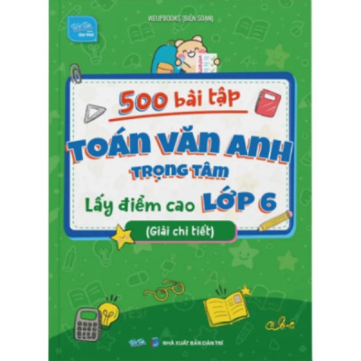 Sách - Combo/Lẻ Sổ Mindmap 5 môn Toán Văn Anh Lí Hóa lớp 6 + 500 Bài tập Toán Văn Anh lớp 6