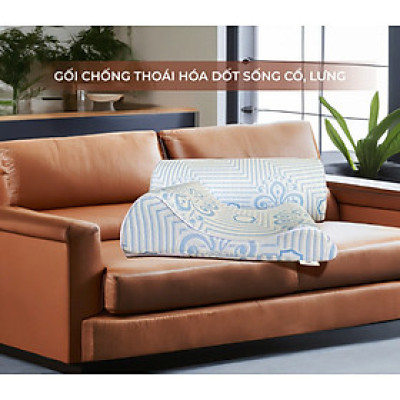 COMBO gối kê chống thoái hóa đốt sống cổ và gối kê lưng chống thoát vị đĩa đệm CHÍNH HÃNG - BẢO HÀNH 12 tháng
