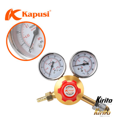Đồng hồ ga điều áp khí gas KAPUSI Nhật Bản, van giảm áp, áp suất 15Mpa
