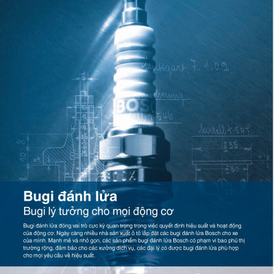 Bugi Xông (Bugi Sấy) Toyota Fortuner, Hilux, Hiace, Land Cruiser Prado - Bosch X2125