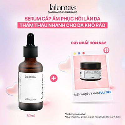 Serum dưỡng ẩm Nano Kim Ngân Hoa Lalamos giúp phục hồi và tái tạo da 50ml