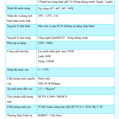 Máy Lọc Nước Điện Giải Ion Kiềm ROBOT IonQueen 511 Chế Độ Nóng Nguội Lạnh - Hàng Chính Hãng