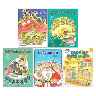 Combo Bảy chú ếch con 5 cuốn (NXB Kim Đồng) - Truyện tranh thiếu nhi
